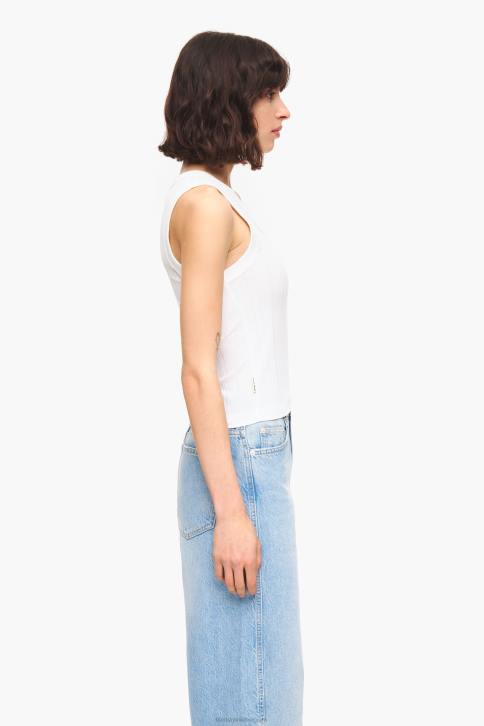 getailleerde top Bimba Y Lola wit kleding 4HDL249