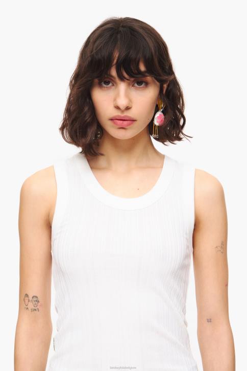 getailleerde top Bimba Y Lola wit kleding 4HDL249