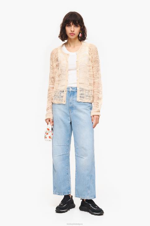 getailleerde top Bimba Y Lola wit kleding 4HDL249