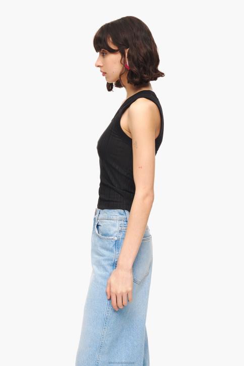 getailleerde top Bimba Y Lola zwart kleding 4HDL248