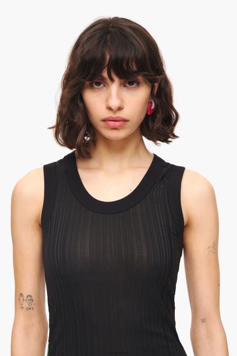 getailleerde top Bimba Y Lola zwart kleding 4HDL248