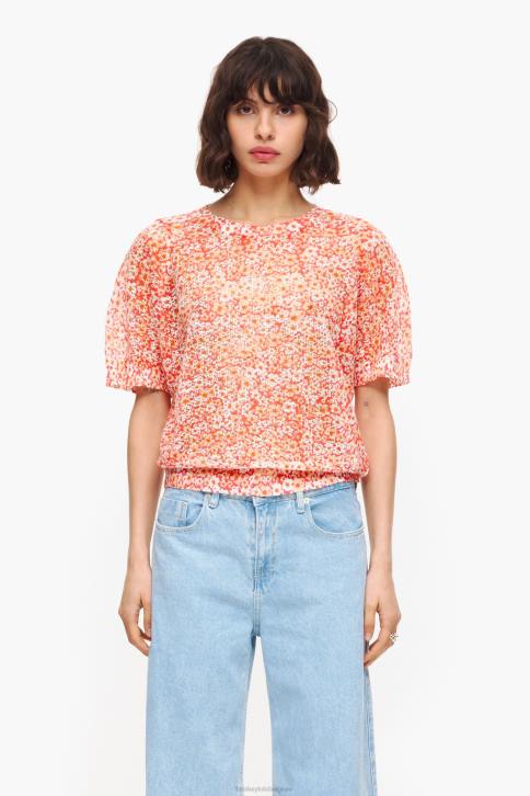 bloemen full print linnen trui Bimba Y Lola naakt kleding 4HDL391