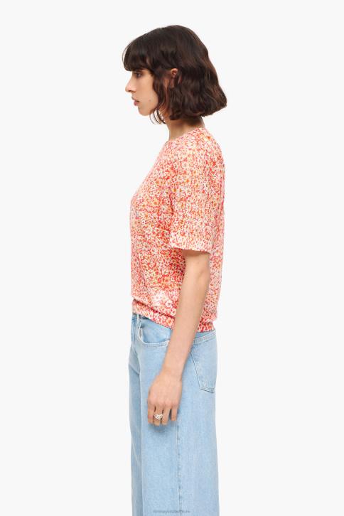 bloemen full print linnen trui Bimba Y Lola naakt kleding 4HDL391
