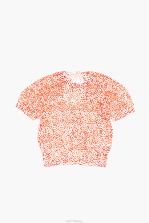 bloemen full print linnen trui Bimba Y Lola naakt kleding 4HDL391