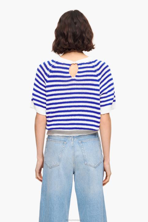 gestreepte trui Bimba Y Lola blauw en wit kleding 4HDL369
