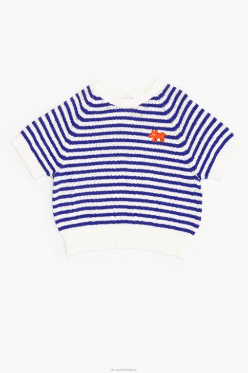 gestreepte trui Bimba Y Lola blauw en wit kleding 4HDL369