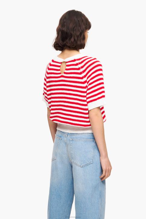 gestreepte trui Bimba Y Lola rood en wit kleding 4HDL368
