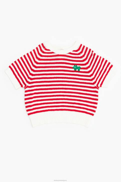gestreepte trui Bimba Y Lola rood en wit kleding 4HDL368