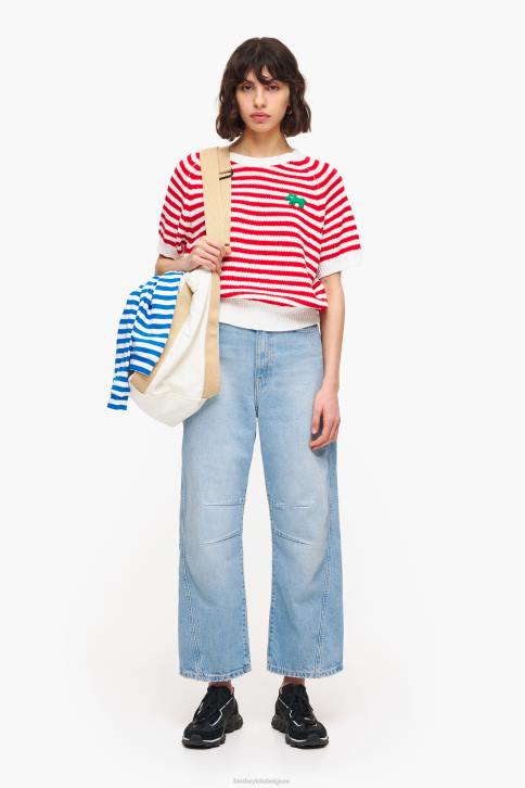 gestreepte trui Bimba Y Lola rood en wit kleding 4HDL368