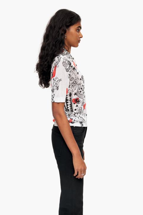 getailleerd hart poloshirt Bimba Y Lola bijnaam kleding 4HDL374