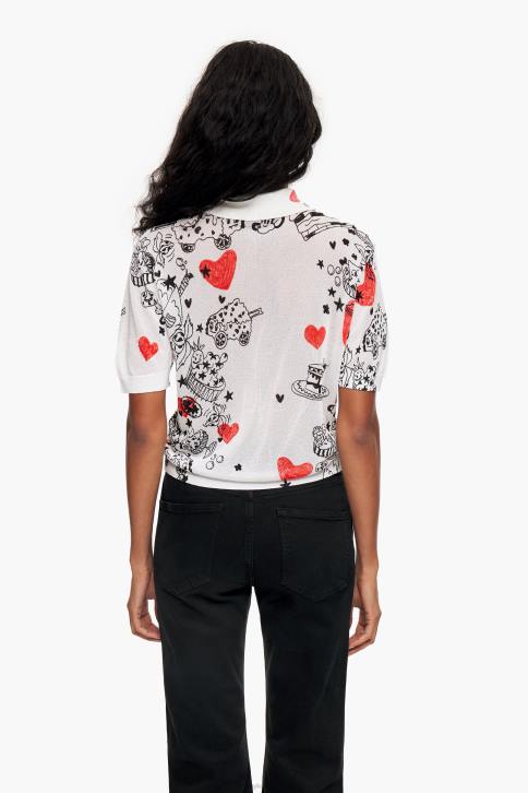 getailleerd hart poloshirt Bimba Y Lola bijnaam kleding 4HDL374