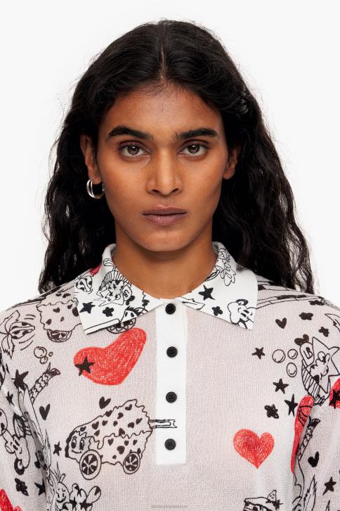 getailleerd hart poloshirt Bimba Y Lola bijnaam kleding 4HDL374