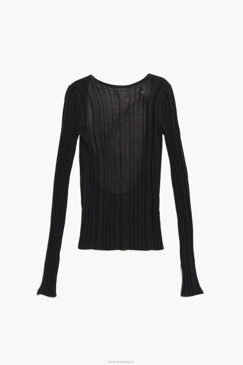 getailleerde trui Bimba Y Lola zwart kleding 4HDL384