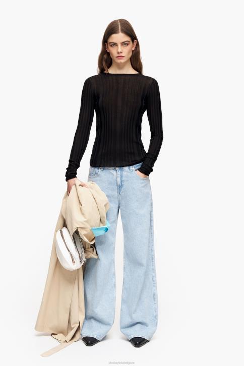 getailleerde trui Bimba Y Lola zwart kleding 4HDL384