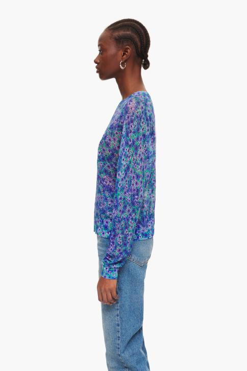 linnen trui met volledige print Bimba Y Lola bloemen kleding 4HDL365