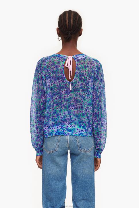 linnen trui met volledige print Bimba Y Lola bloemen kleding 4HDL365