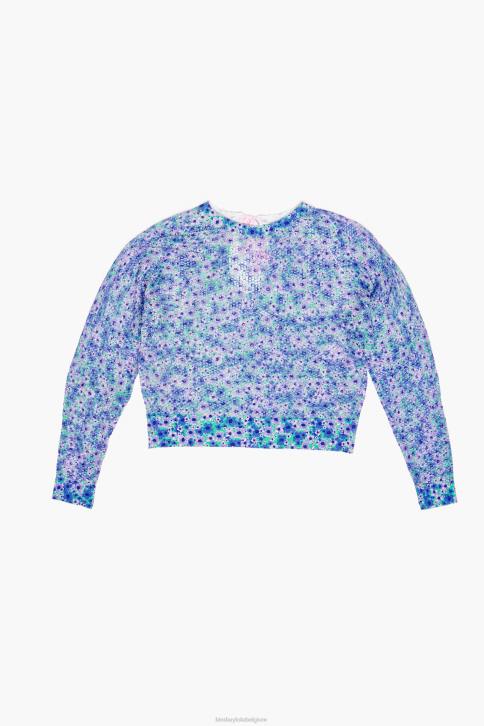 linnen trui met volledige print Bimba Y Lola bloemen kleding 4HDL365