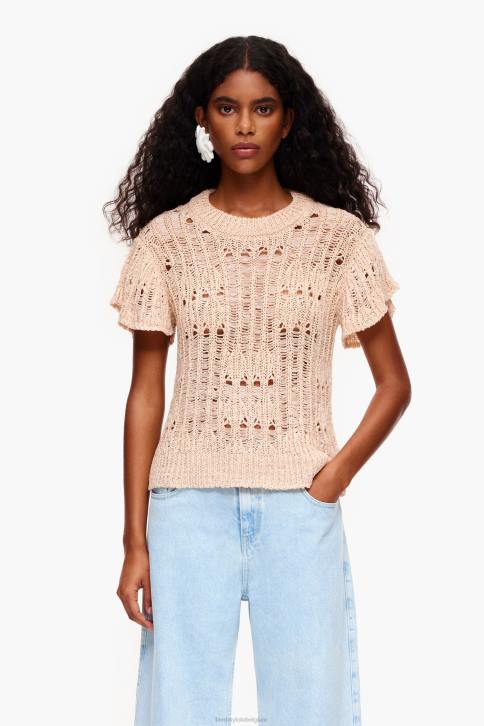 opengewerkte trui Bimba Y Lola zand kleding 4HDL355