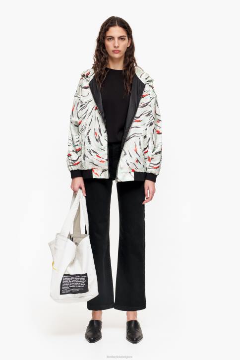 Vloeiend bomberjack met vlindervleugelprint Bimba Y Lola munt kleding 4HDL490