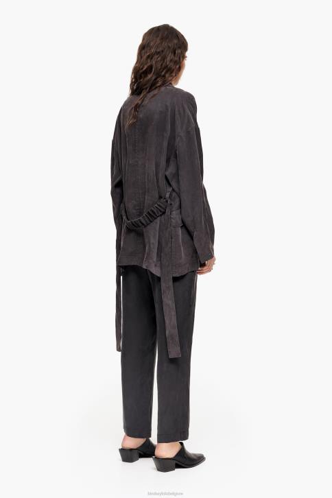 oversized blazer Bimba Y Lola gewassen zwart kleding 4HDL491