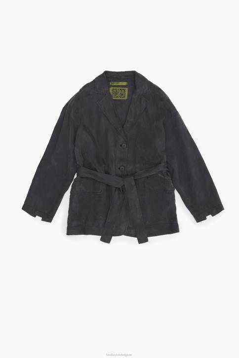 oversized blazer Bimba Y Lola gewassen zwart kleding 4HDL491