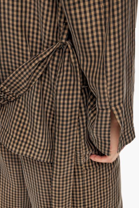 oversized blazer met gingham-ruit Bimba Y Lola bruin kleding 4HDL470