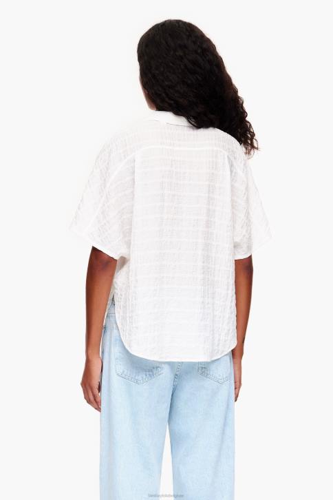 kort shirt Bimba Y Lola ivoor kleding 4HDL327