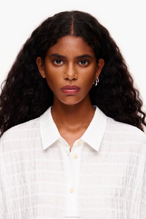 kort shirt Bimba Y Lola ivoor kleding 4HDL327