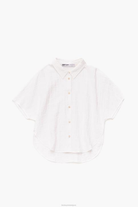 kort shirt Bimba Y Lola ivoor kleding 4HDL327