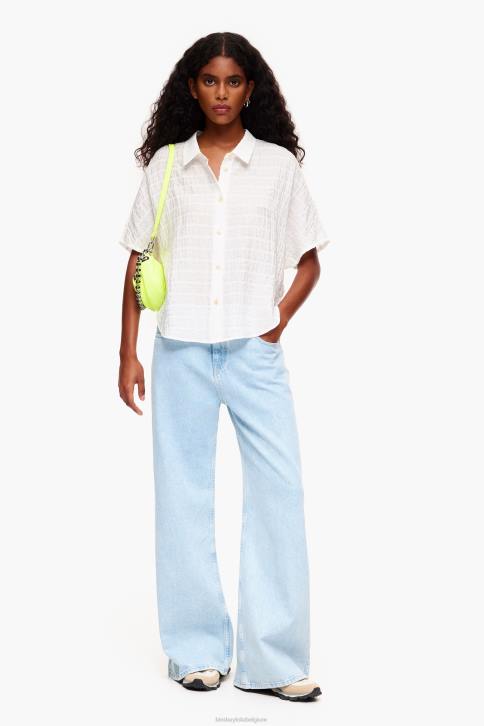 kort shirt Bimba Y Lola ivoor kleding 4HDL327