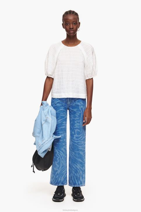 korte blouse Bimba Y Lola ivoor kleding 4HDL348