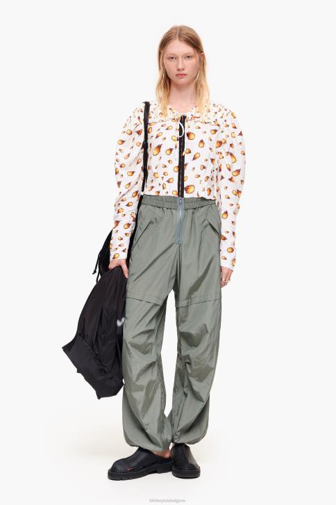 korte brandweer blouse Bimba Y Lola ivoor kleding 4HDL343
