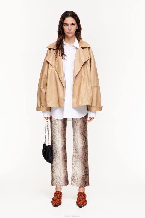 popeline oversized overhemd Bimba Y Lola wit kleding 4HDL333