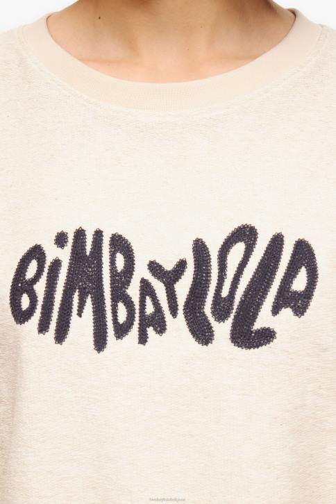 boxy-sweatshirt met logo Bimba Y Lola zand kleding 4HDL496