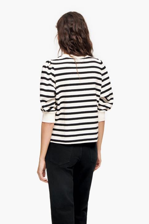 gestreept sweatshirt met logo Bimba Y Lola wit kleding 4HDL498