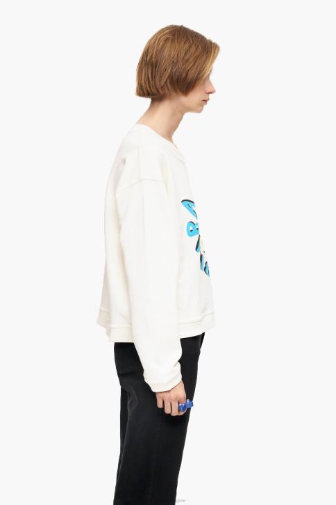 sweatshirt boxy logo banaan Bimba Y Lola ivoor kleding 4HDL495