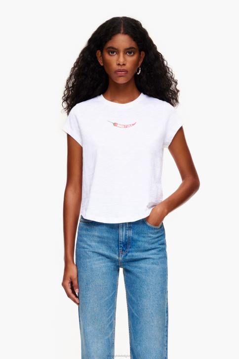 Guinilla t-shirt Bimba Y Lola wit kleding 4HDL246