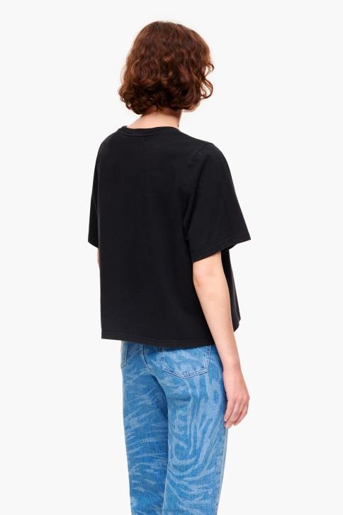 T-shirt met bananenprint Bimba Y Lola zwart kleding 4HDL278