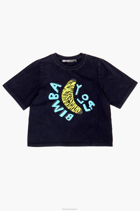 T-shirt met bananenprint Bimba Y Lola zwart kleding 4HDL278