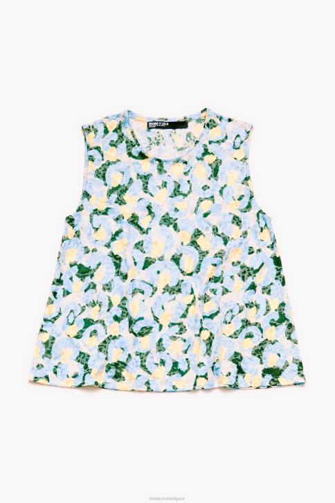 T-shirt met lichte dierenborstel Bimba Y Lola blauw kleding 4HDL292