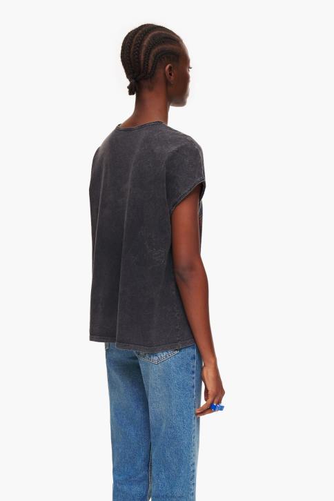 T-shirt met logo Bimba Y Lola gewassen zwart kleding 4HDL259
