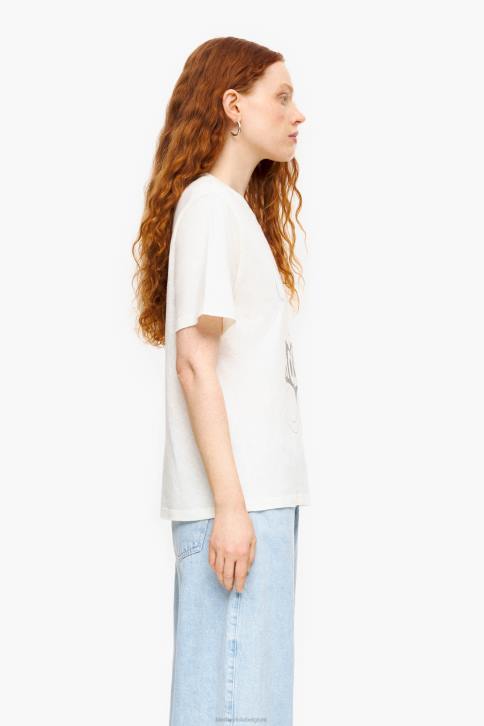 T-shirt met pandabeerprint Bimba Y Lola ecru kleding 4HDL271