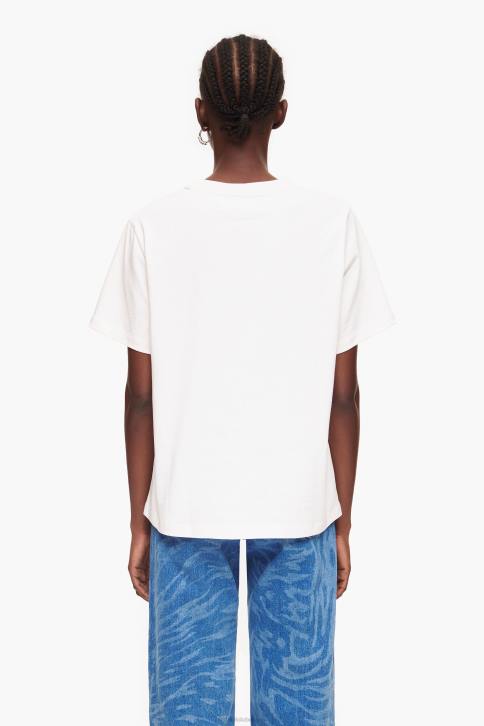 T-shirt met universitair logo Bimba Y Lola wit kleding 4HDL277
