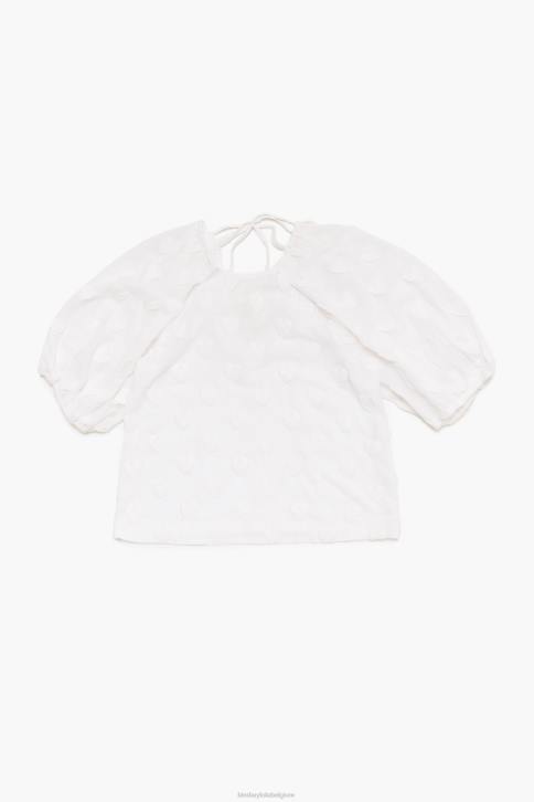 T-shirt van dubbele stof Bimba Y Lola wit kleding 4HDL285