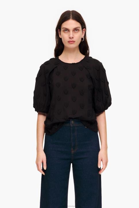T-shirt van dubbele stof Bimba Y Lola zwart kleding 4HDL286