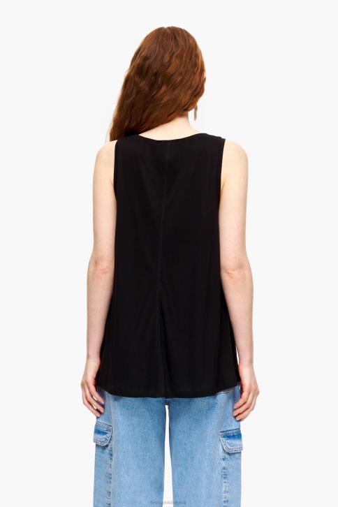 a-lijn t-shirt Bimba Y Lola zwart kleding 4HDL315