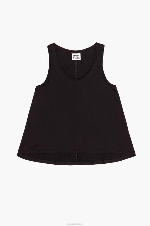 a-lijn t-shirt Bimba Y Lola zwart kleding 4HDL315