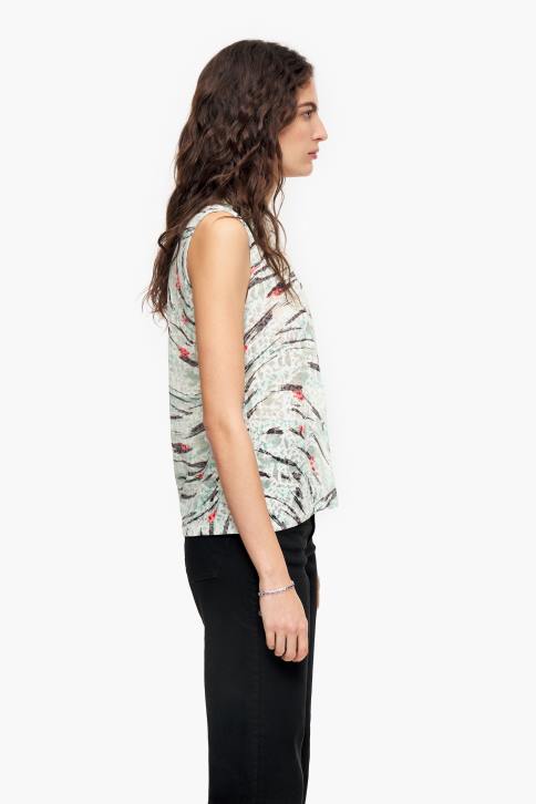 a-lijn t-shirt met vlindervleugelprint Bimba Y Lola munt kleding 4HDL305