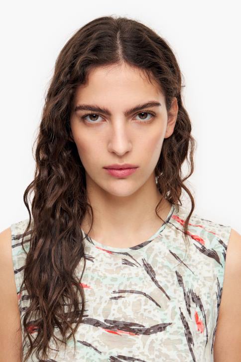 a-lijn t-shirt met vlindervleugelprint Bimba Y Lola munt kleding 4HDL305