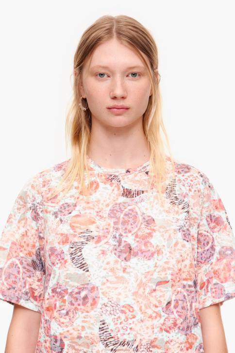 boxy-t-shirt met volledige print Bimba Y Lola vruchten kleding 4HDL291